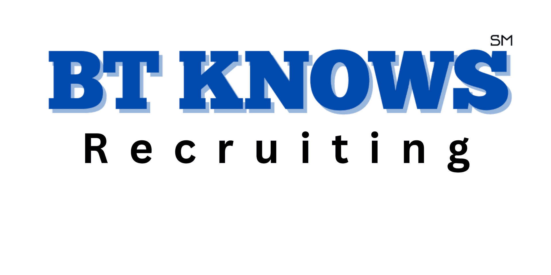 BT Knows Recruiting logo with bold blue text on a white background.